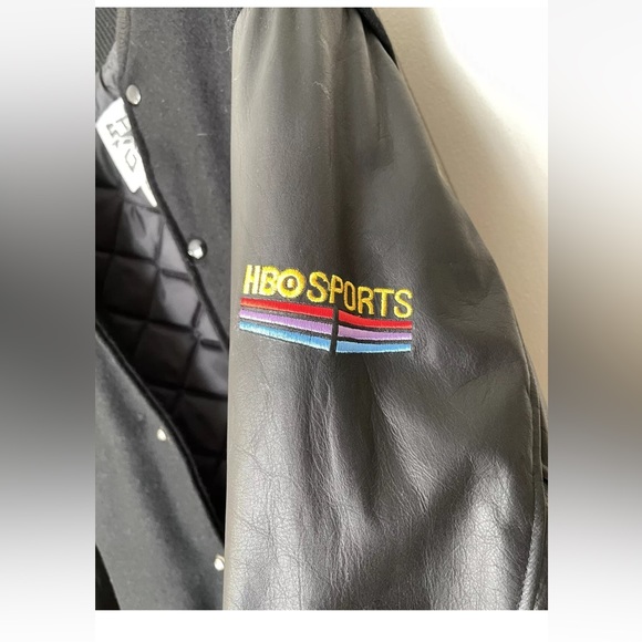 RARE Vintage HBO boxing leather Star Gear HBO Sport World Championship size L - Picture 9 of 12